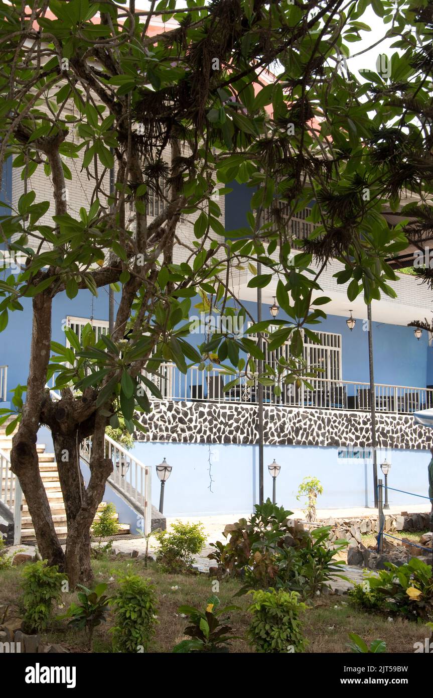 Blue house Restaurant, Monrovia, Liberia Stock Photo Alamy