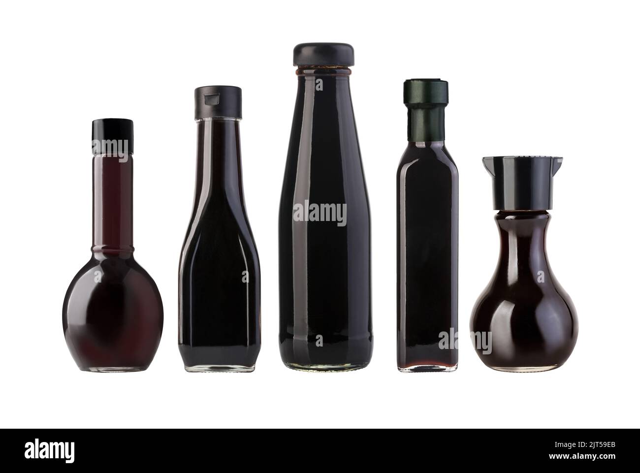 soy sauce bottles isolated on white background Stock Photo Alamy
