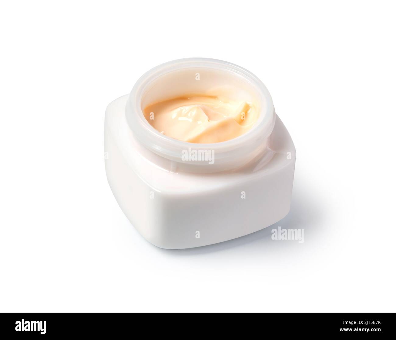 Hygienic cream,  isolated on a white background with clipping path Stock Photo