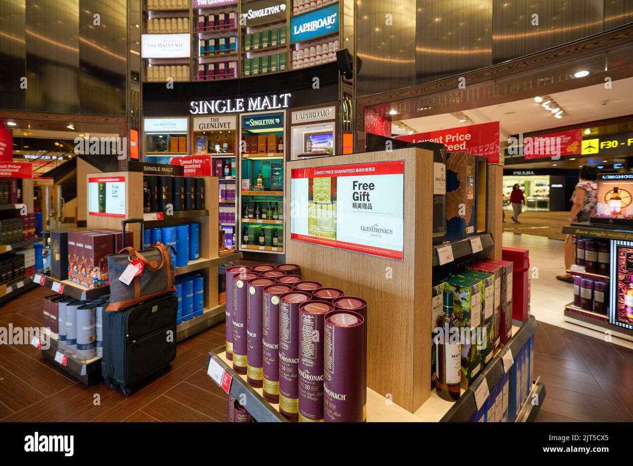 SINGAPORE CIRCA JANUARY, 2020 a broad range of alcoholic drinks on