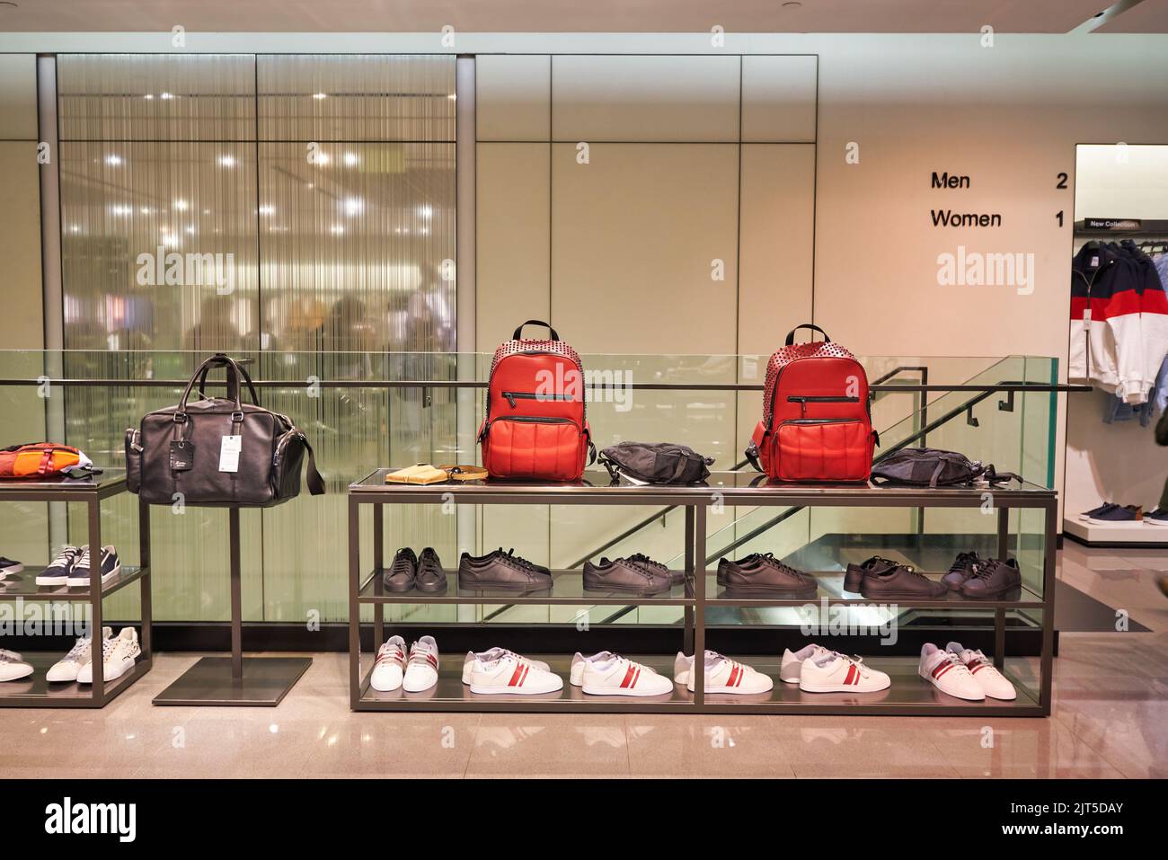 SINGAPORE CIRCA JANUARY, 2020 interior shot of Zara store in