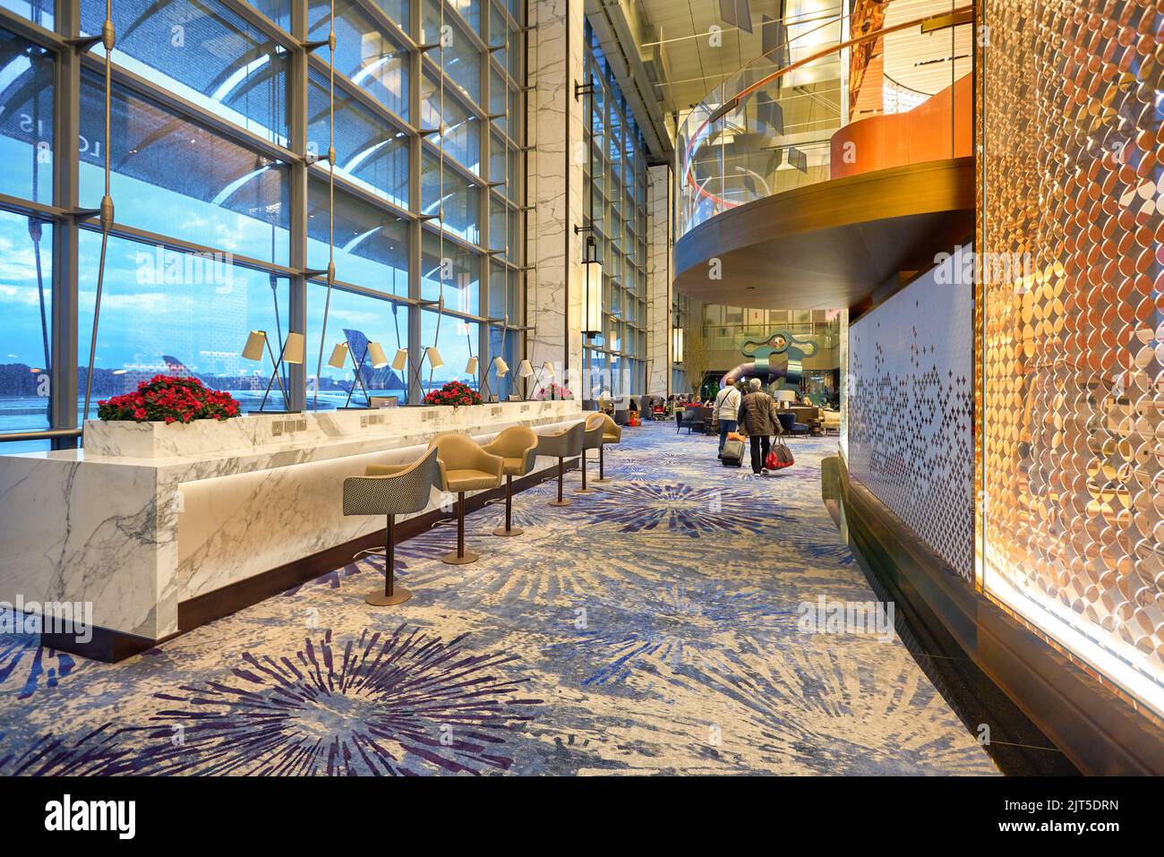 SINGAPORE CIRCA JANUARY, 2020 interior shot of Singapore Changi