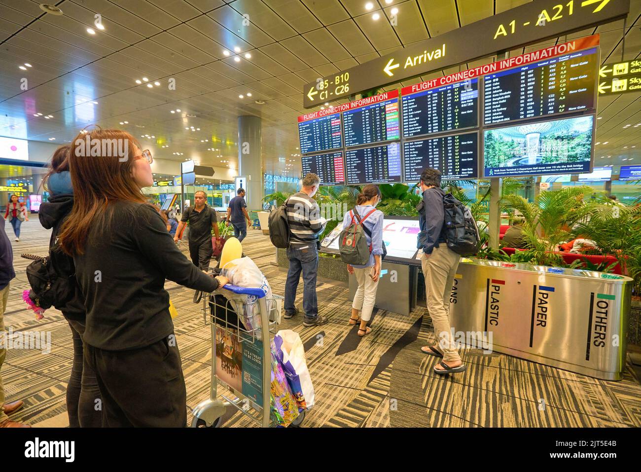 SINGAPORE CIRCA JANUARY, 2020 interior shot of Singapore Changi