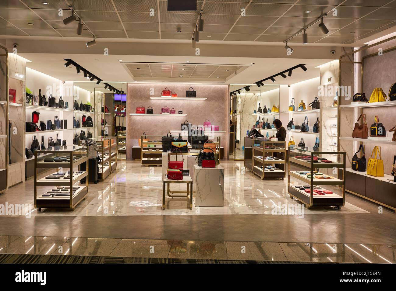 SINGAPORE CIRCA JANUARY, 2020 bags on display at Braun Buffel store