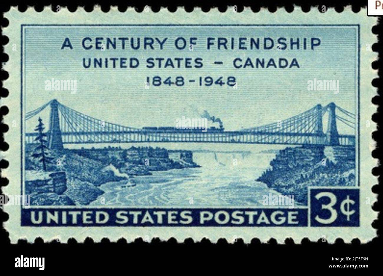 U.S.-Canada Friendship 1948 U.S. stamp.1 Stock Photo - Alamy