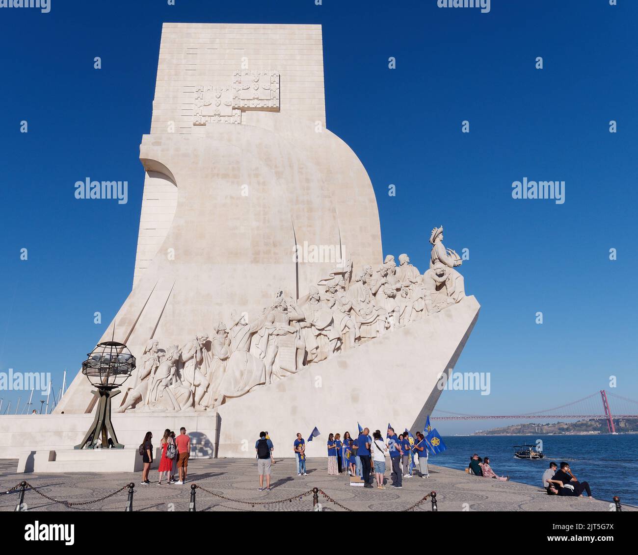 The Padrão dos Descobrimentos (Monument to the Discoveries) in Belem, district of Lisbon, Portugal Stock Photo