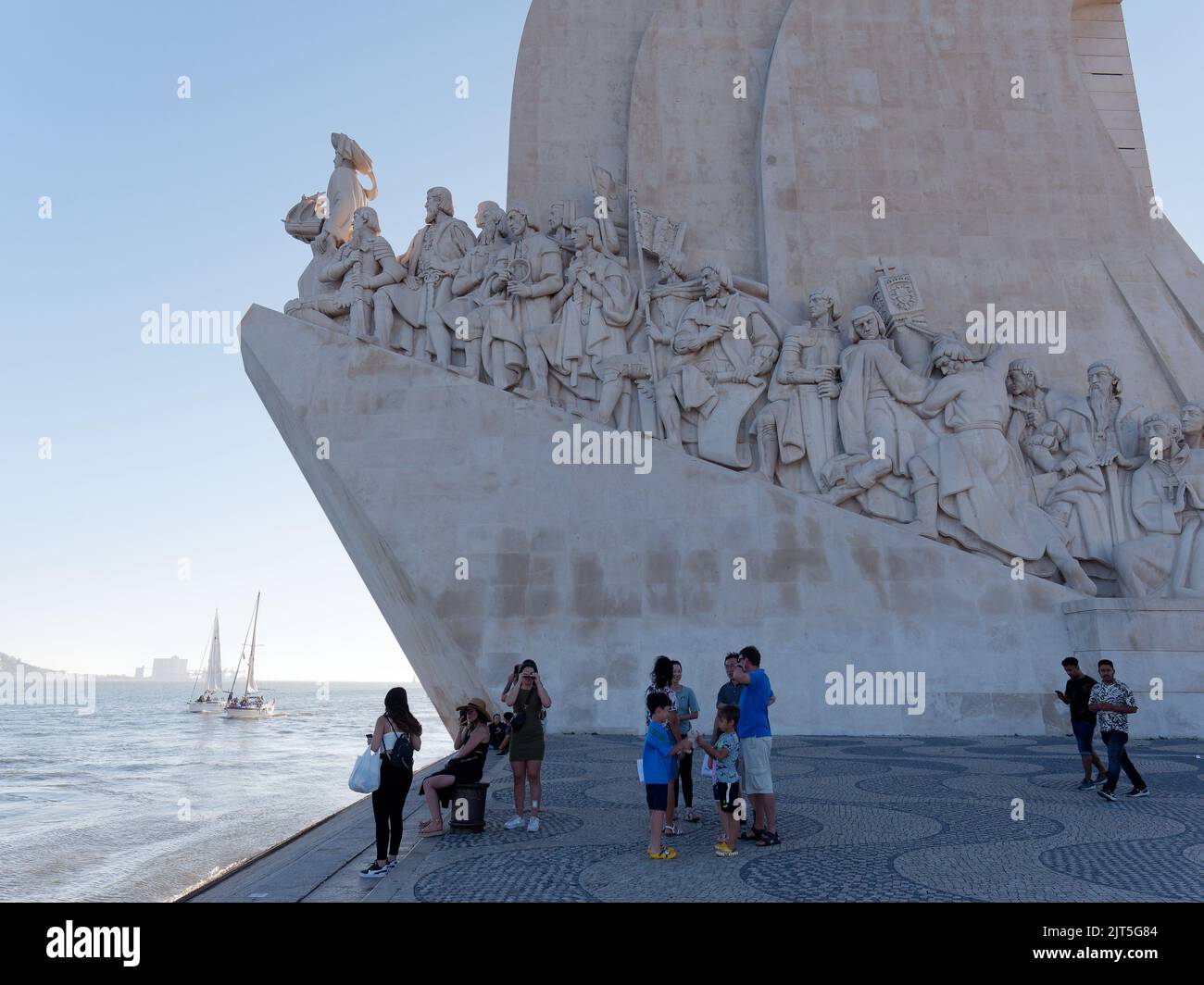 The Padrão dos Descobrimentos (Monument to the Discoveries) in Belem, district of Lisbon, Portugal Stock Photo