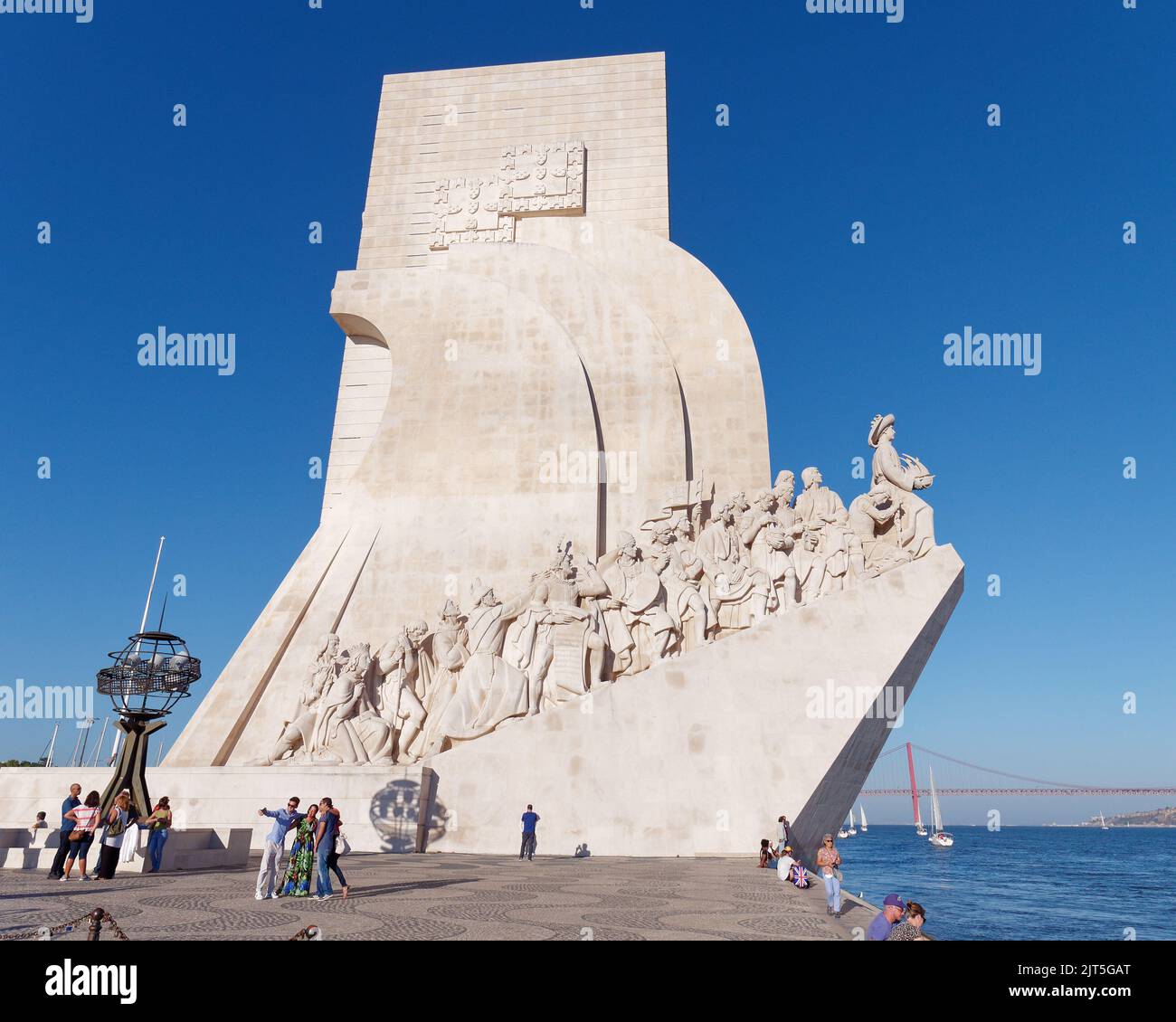 The Padrão dos Descobrimentos (Monument to the Discoveries) in Belem, district of Lisbon, Portugal Stock Photo