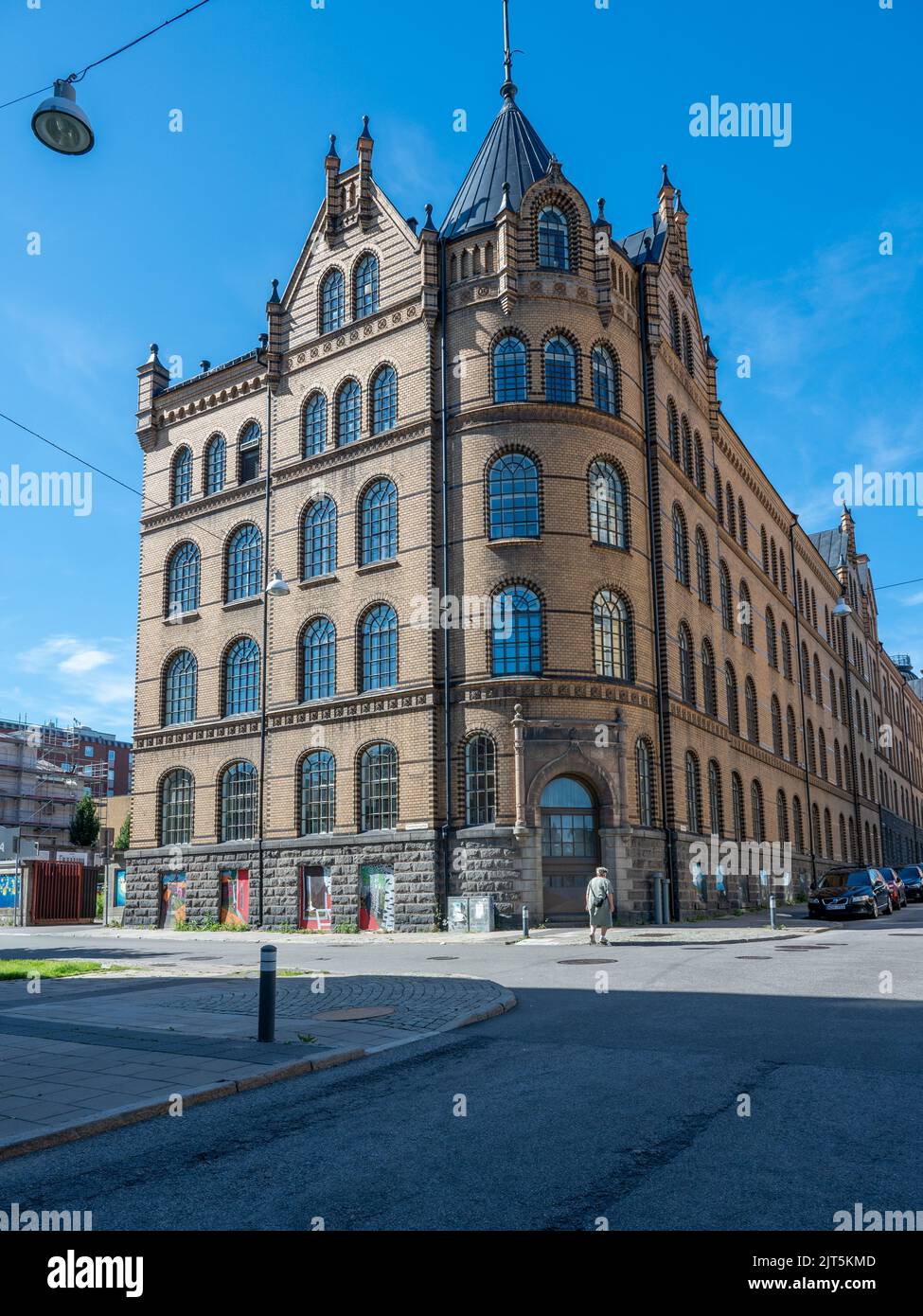 Cultural city block Hallarna (The Halls) in Norrkoping. This old wool ...