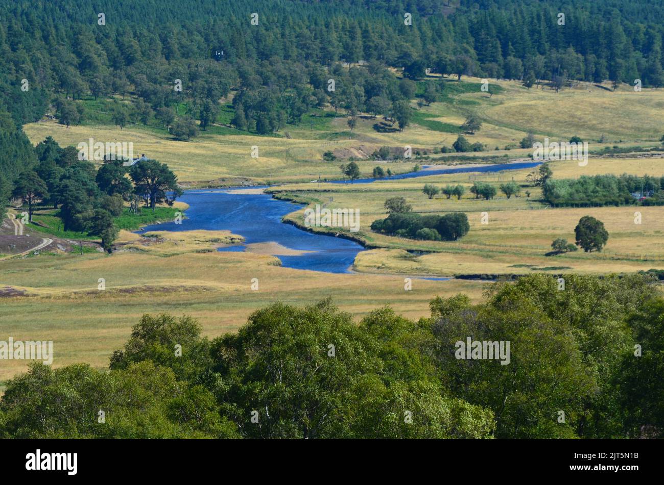 River Dee near Braemar, The Cairngorms National Park, Scotland Stock