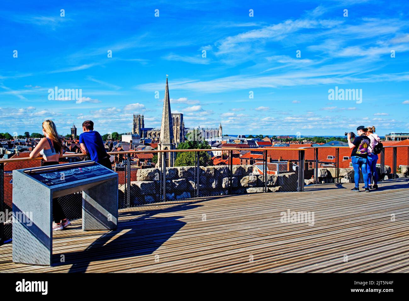 Top of Clifford Tower, York, England Stock Photo