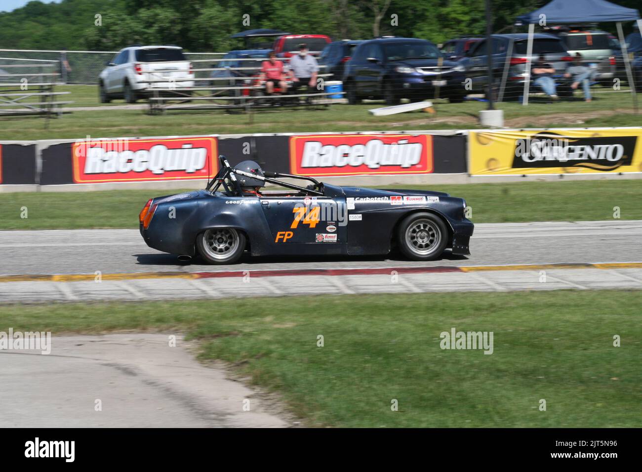 WeatherTech Chicago Region SCCA June Sprints 2022 turn Seven of Road America Sports Car Course. Stock Photo