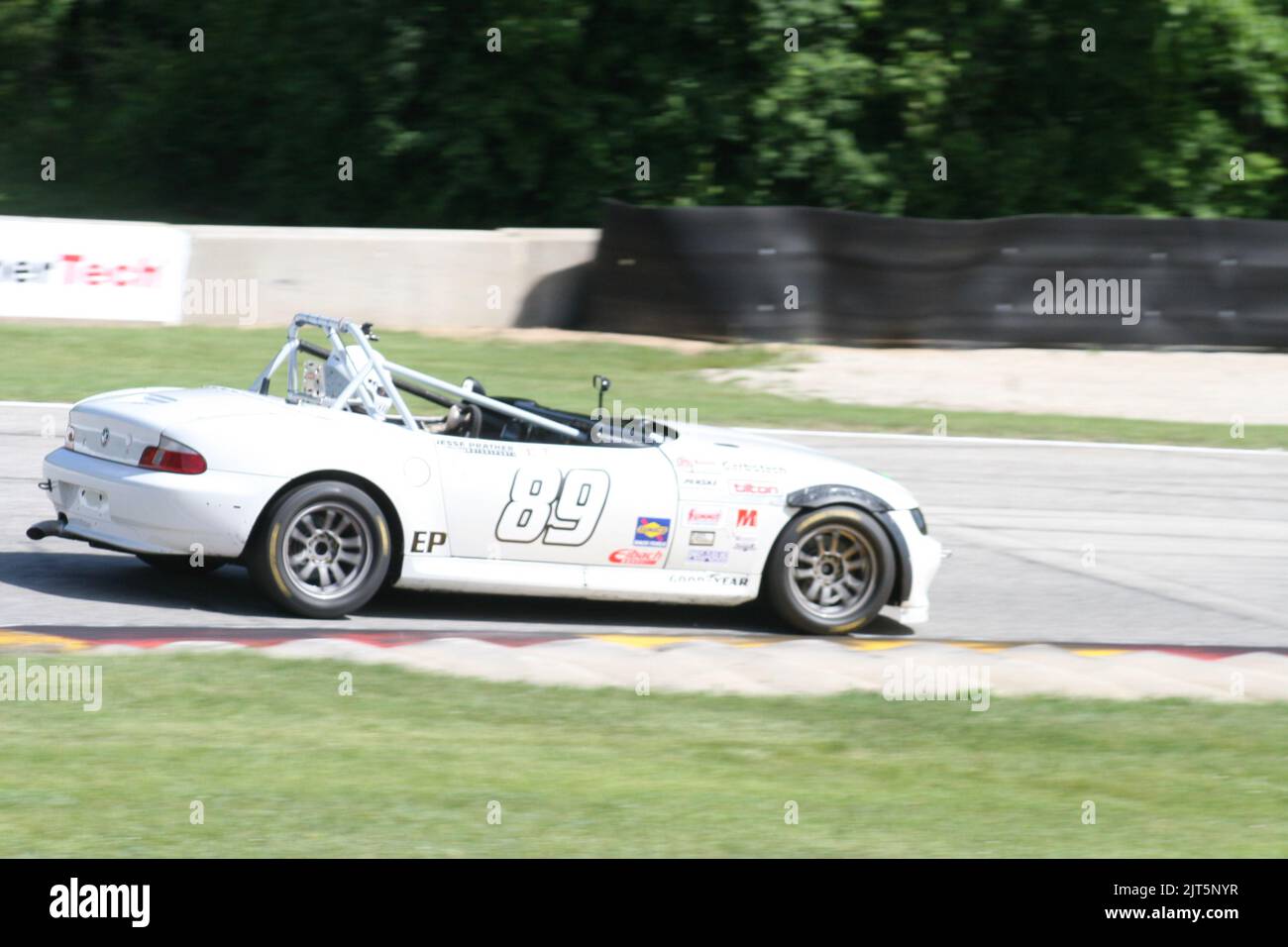 WeatherTech Chicago Region SCCA June Sprints 2022 turn Seven of Road America Sports Car Course. Stock Photo