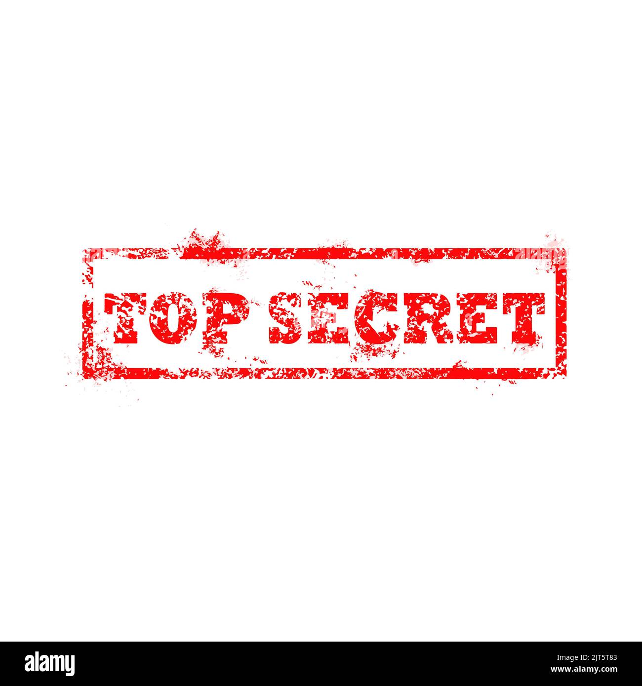 red top secret rubber stamp background vector illustration Stock Vector