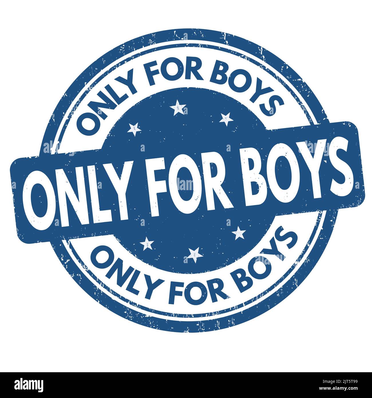 Only for boys grunge rubber stamp on white background, vector illustration Stock Vector