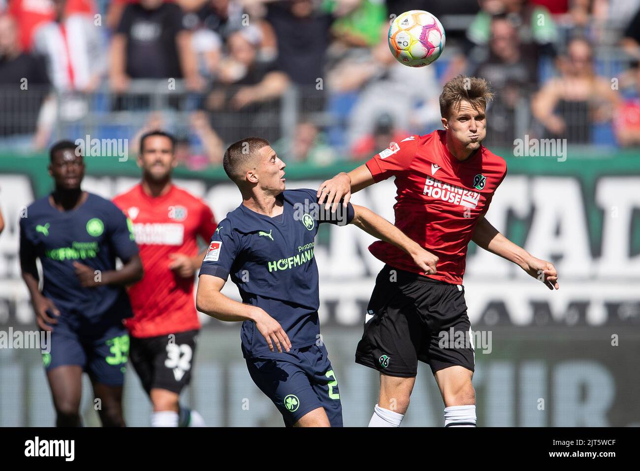 Hanover, Germany. 28th Aug, 2022. Soccer: 2nd Bundesliga, Hannover 96 ...