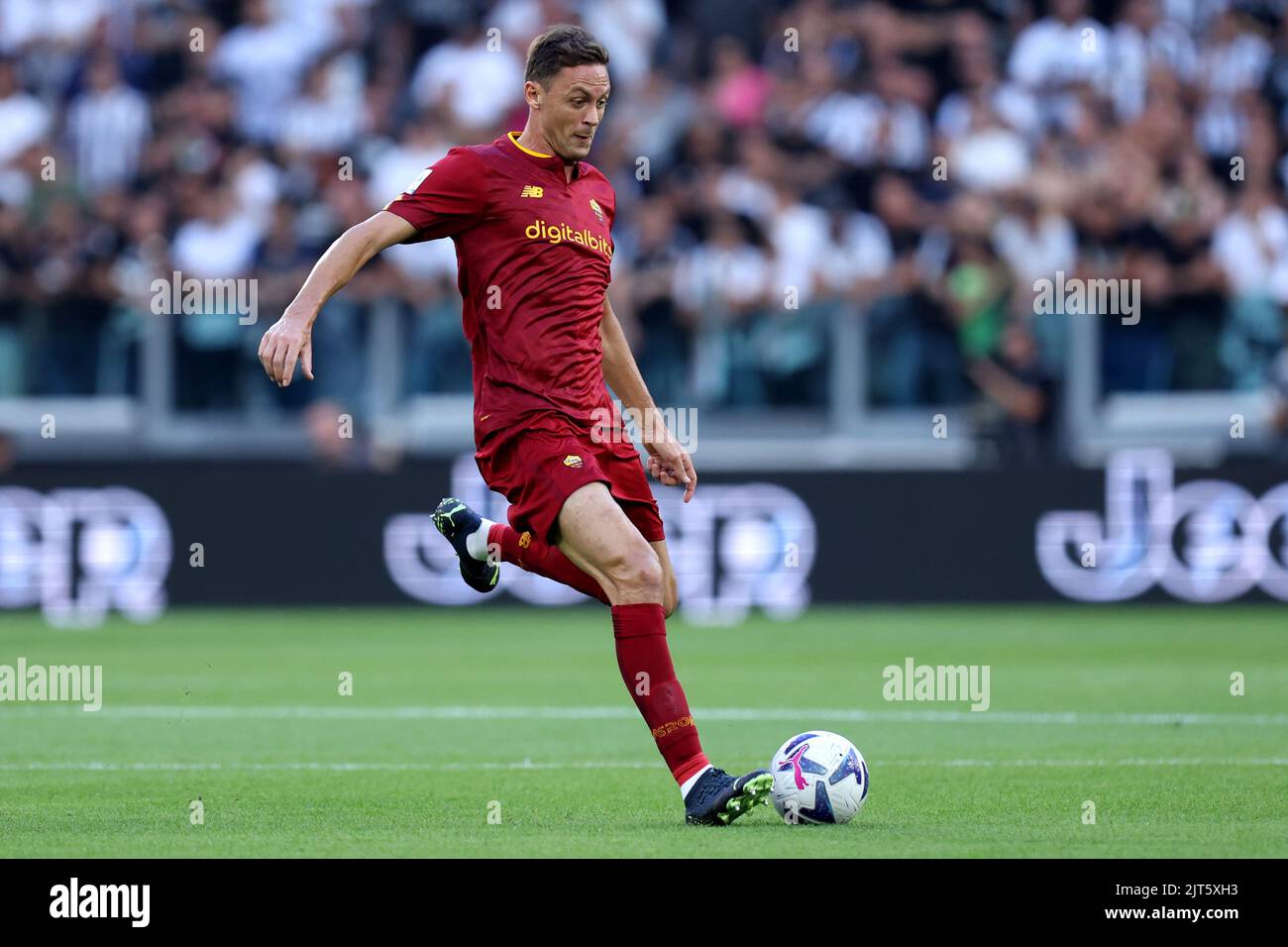 Nemanja Matic of As Roma  in action during the Serie A match beetween Juventus Fc and As Roma at Allianz Stadium on August 27, 2022 in Torino, Italy . Stock Photo
