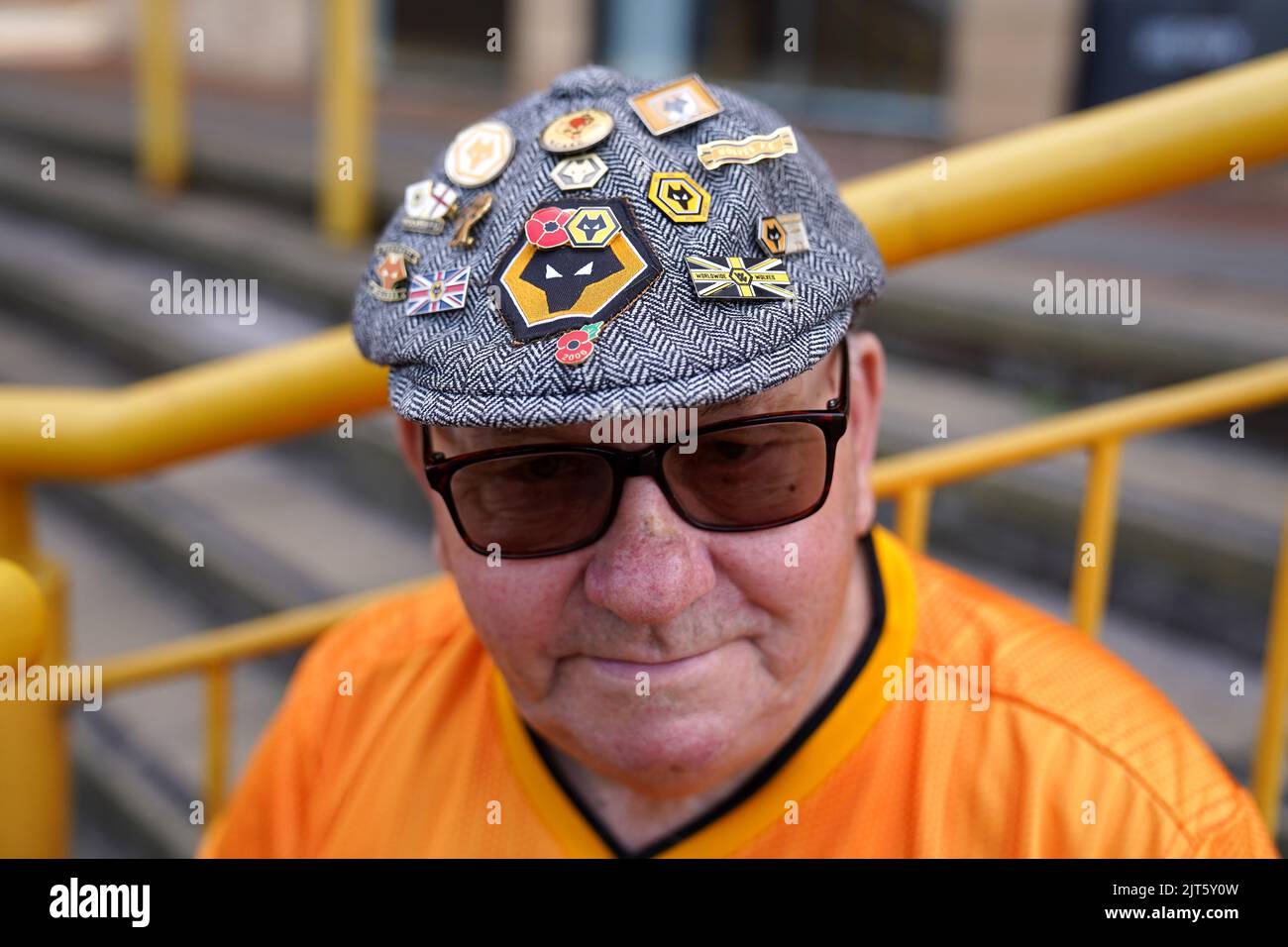 Wolverhampton Wanderers fans outside the stadium before the Premier ...