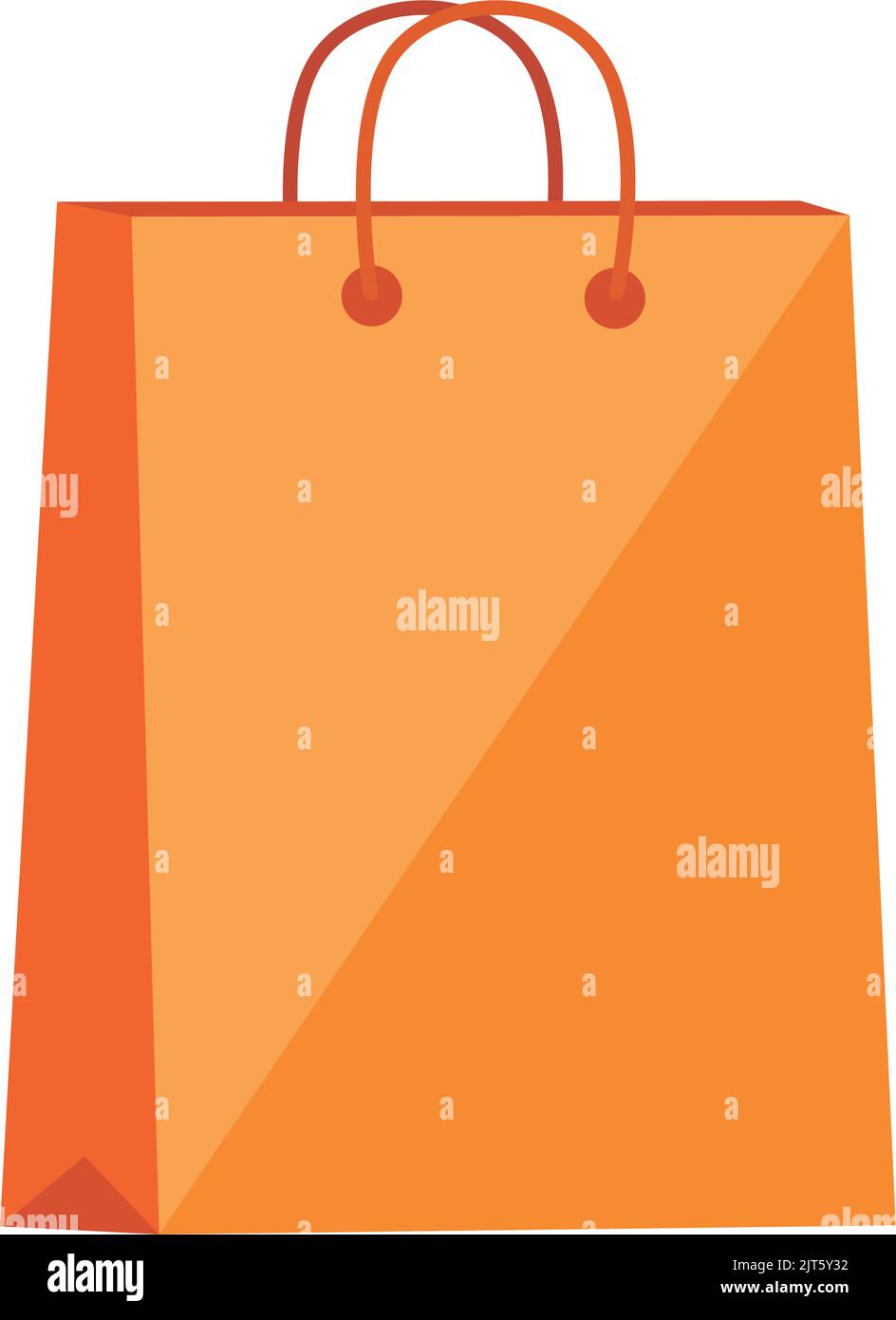 orange shopping bag handle icon Stock Vector Image & Art - Alamy