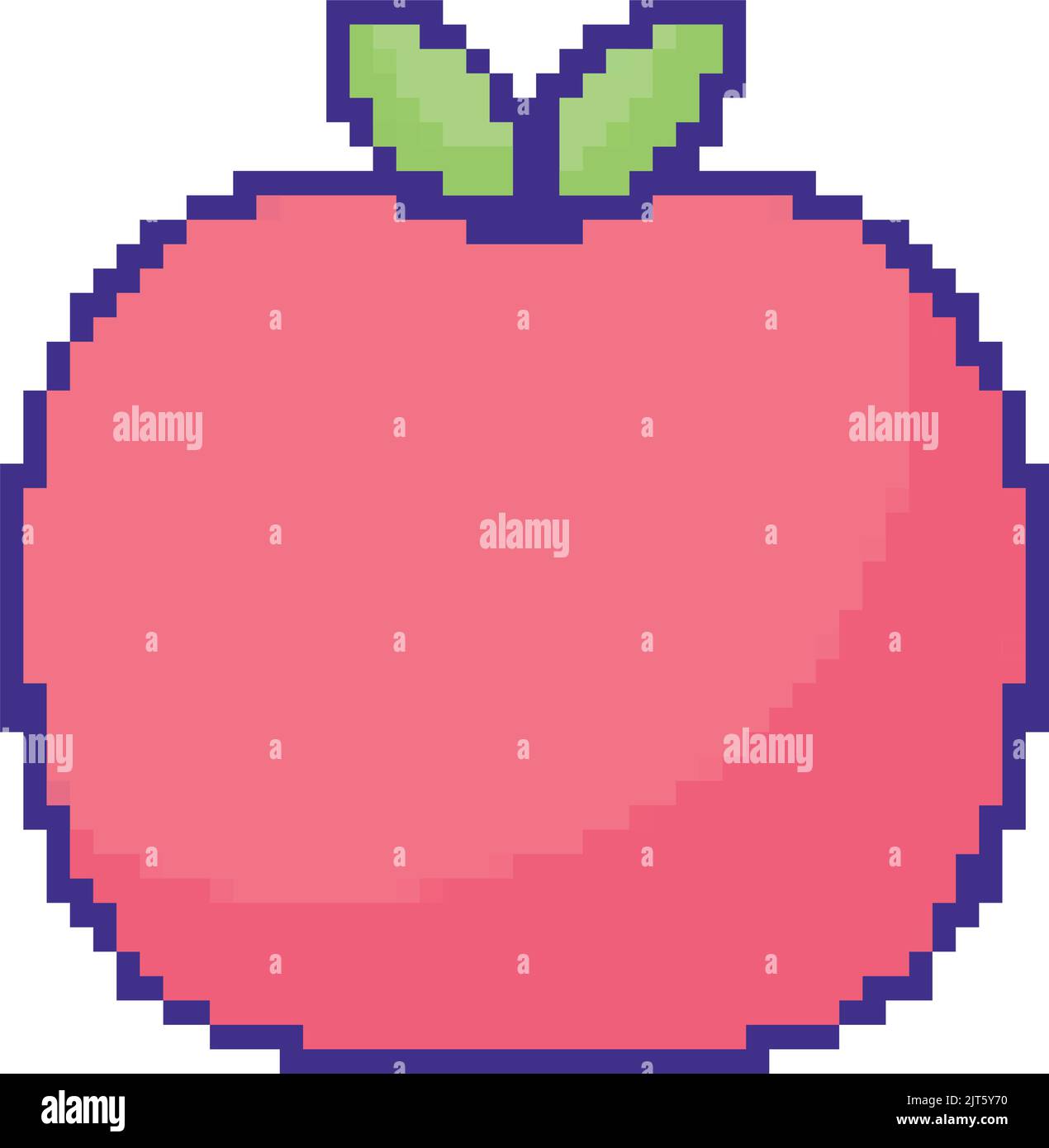 apple pixel art style icon Stock Vector Image & Art - Alamy