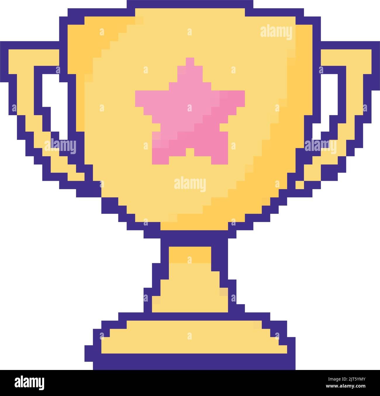 trophy pixel art style icon Stock Vector Image & Art - Alamy