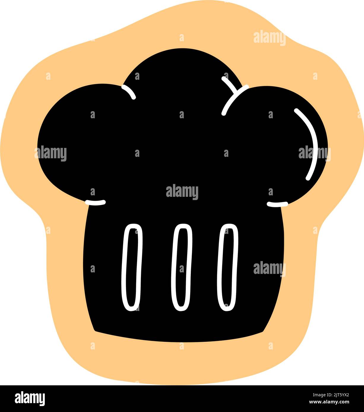 chef hat silhouette isolated icon Stock Vector Image & Art Alamy