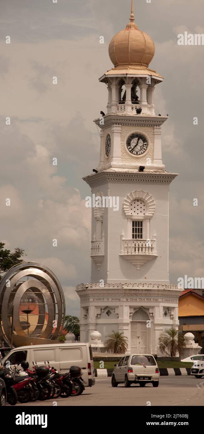 Queen Victoria Clock Tower and Penang Fountain, Penang