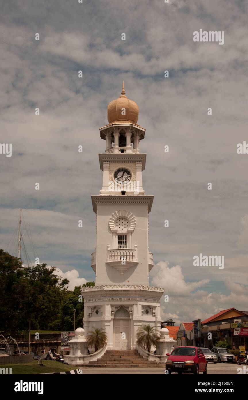 Queen Victoria Clock Tower, Penang, Malaysia, Asia. Built