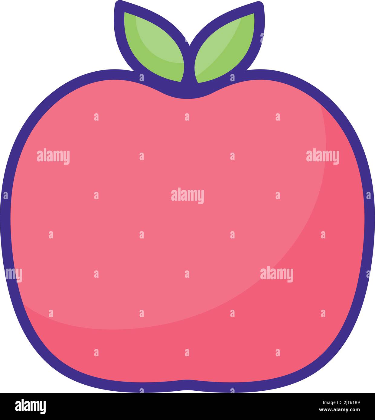 apple fresh fruit healthy icon Stock Vector Image & Art - Alamy