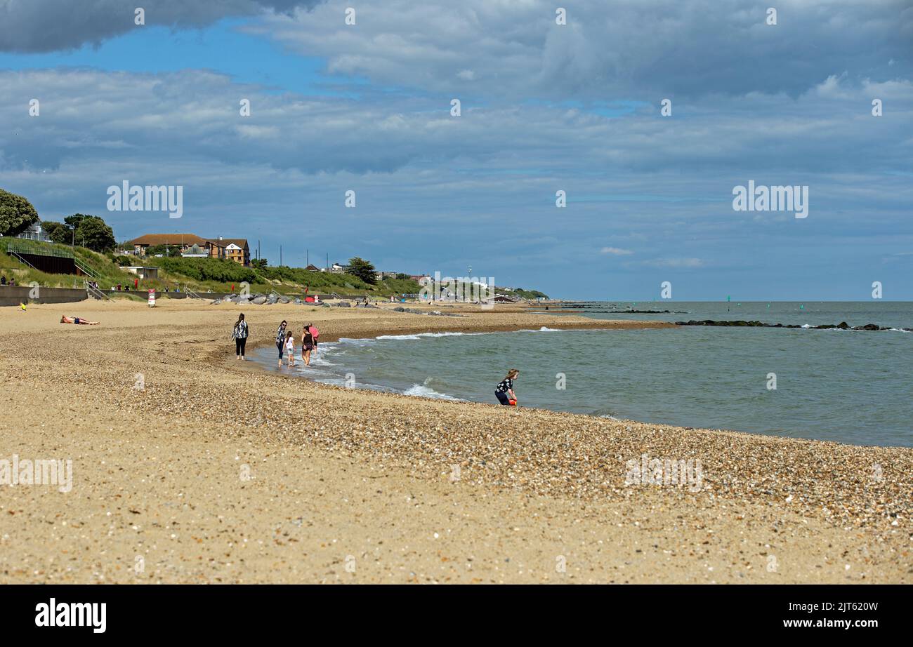 Clacton On Sea, Essex, England, July 3rd, 2022, a sweeping view of the