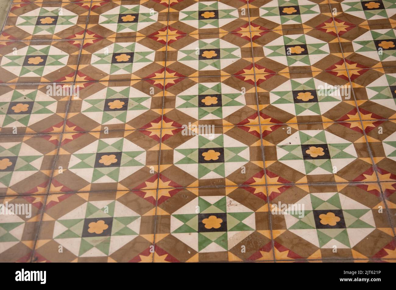 Traditional Tiles, Renovated Colonial Buildings, Penang