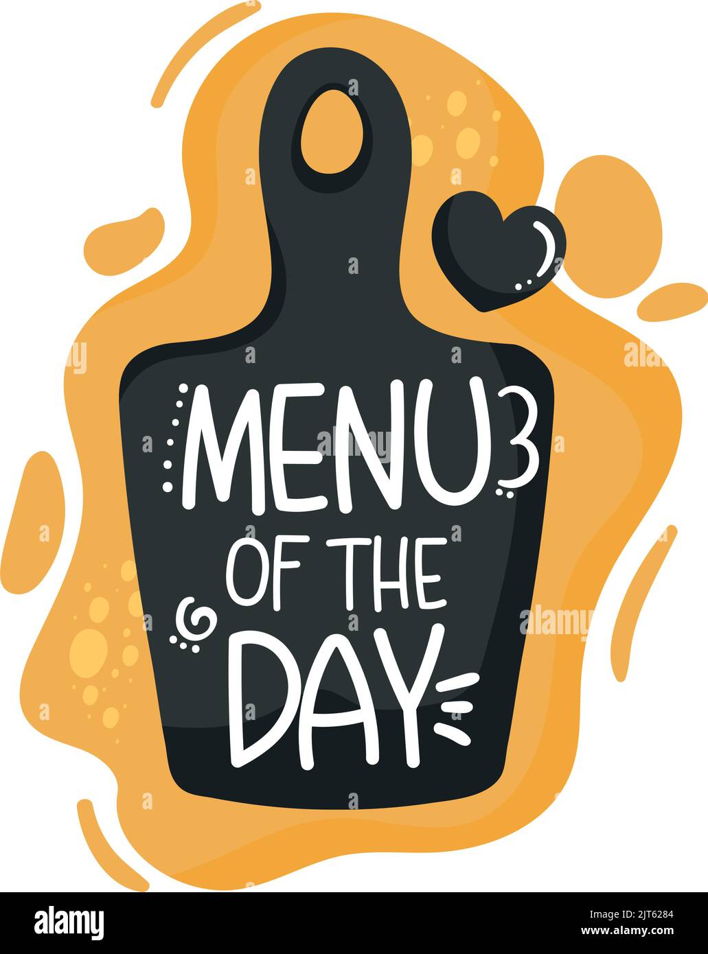 menu of the day lettering poster Stock Vector Image & Art - Alamy