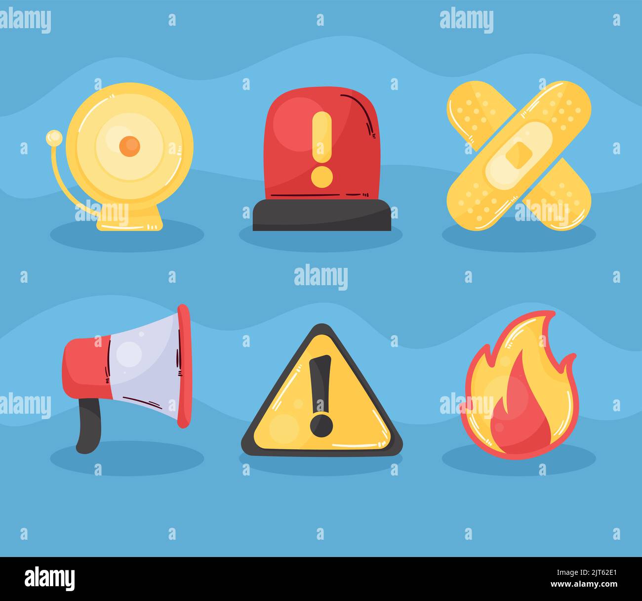 six emergency service set icons Stock Vector Image & Art - Alamy