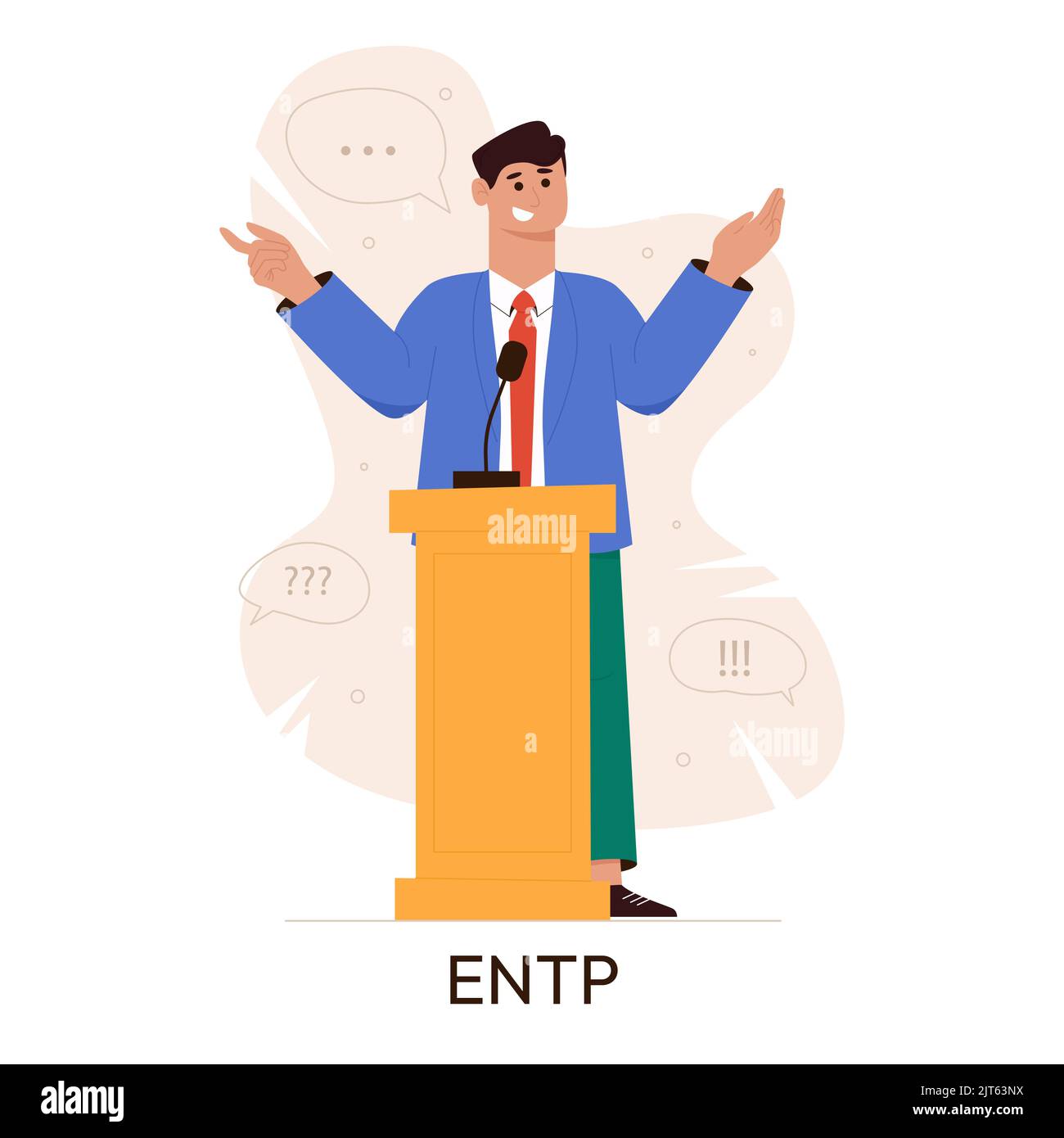 MBTI INTJ type person Stock Photo - Alamy