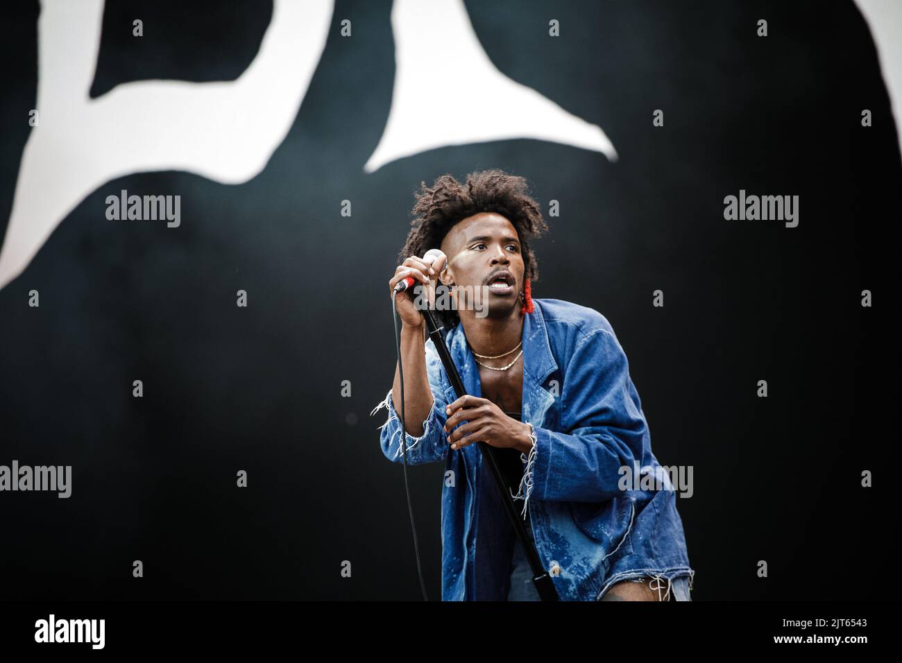Leeds, UK. 28th Aug, 2022. DE'WAYNE perform live on stage at Leeds Festival, UK. Credit: Andy Gallagher/Alamy Live News Stock Photo