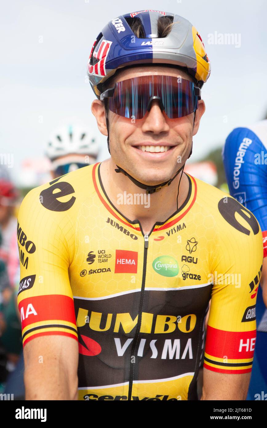 Wout Van Aert of Jumbo - Visma during the Bretagne Classic Ouest-France ...