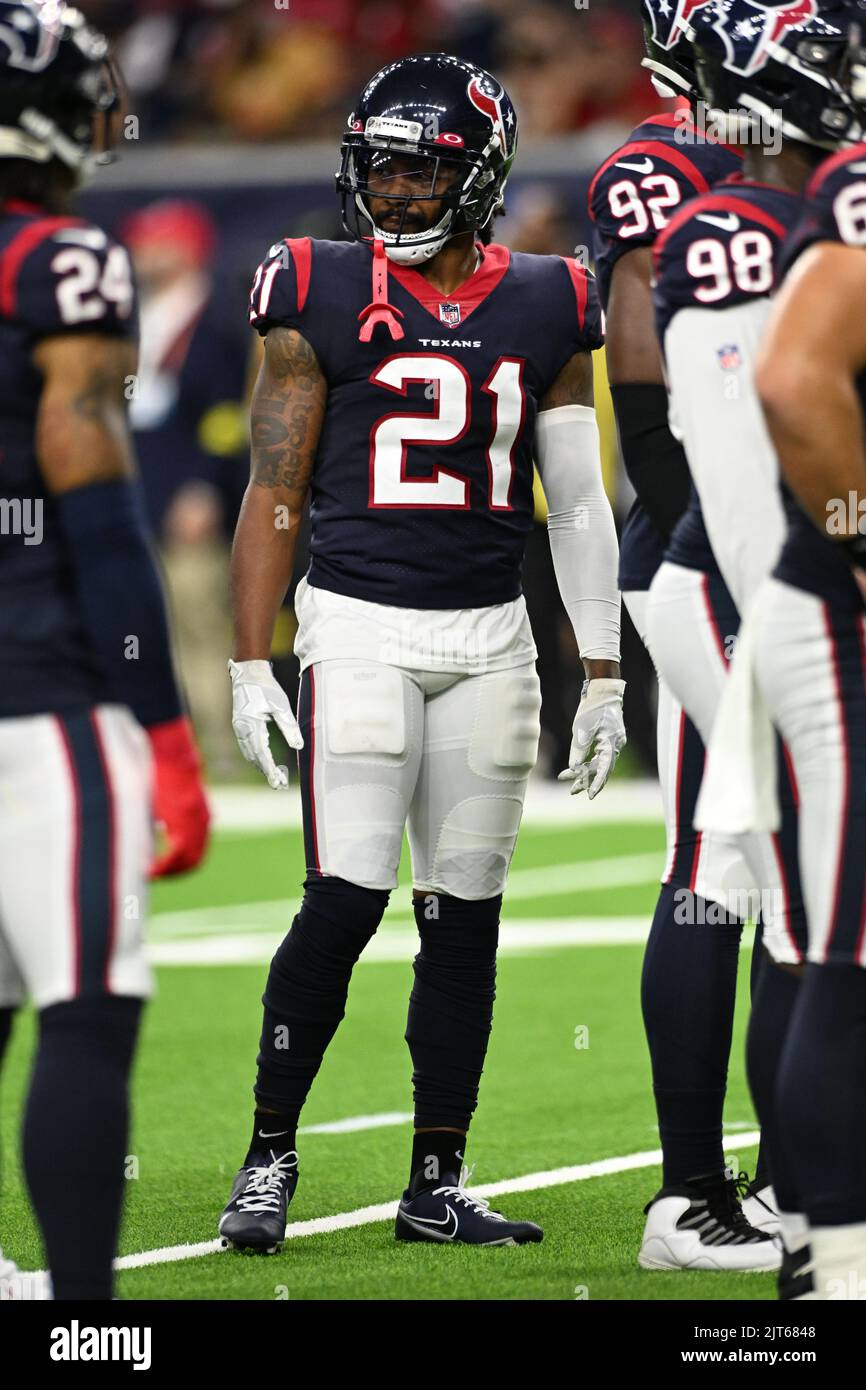 LAS VEGAS, NV - OCTOBER 23: Houston Texans CB Steven Nelson gets signals  from the sidelines during the NFL game featuring the Houston Texans against  the Las Vegas Raiders on October 23