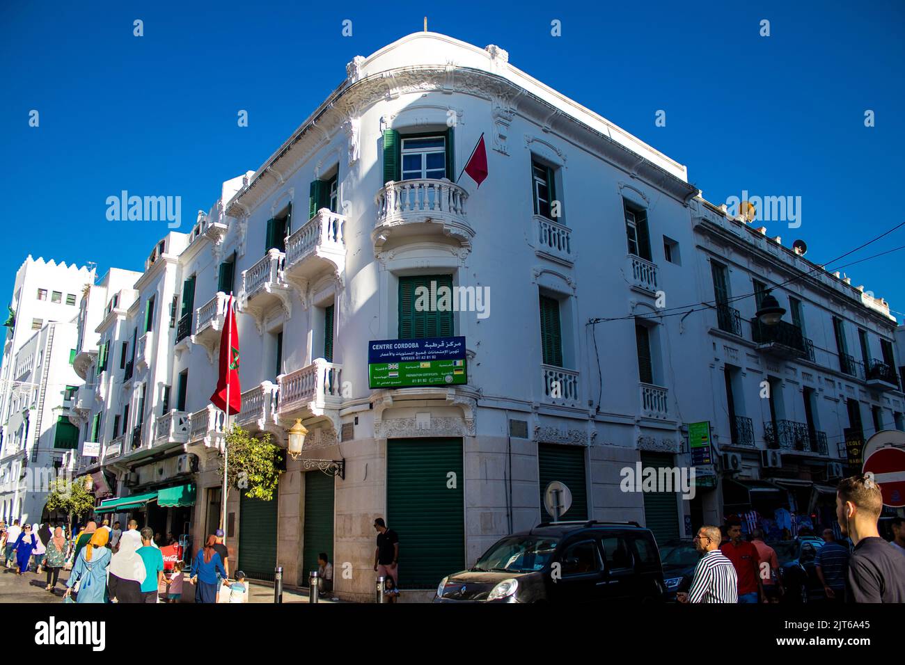 Tetouan, Morocco August 16, 2022 Cityscape and architecture of