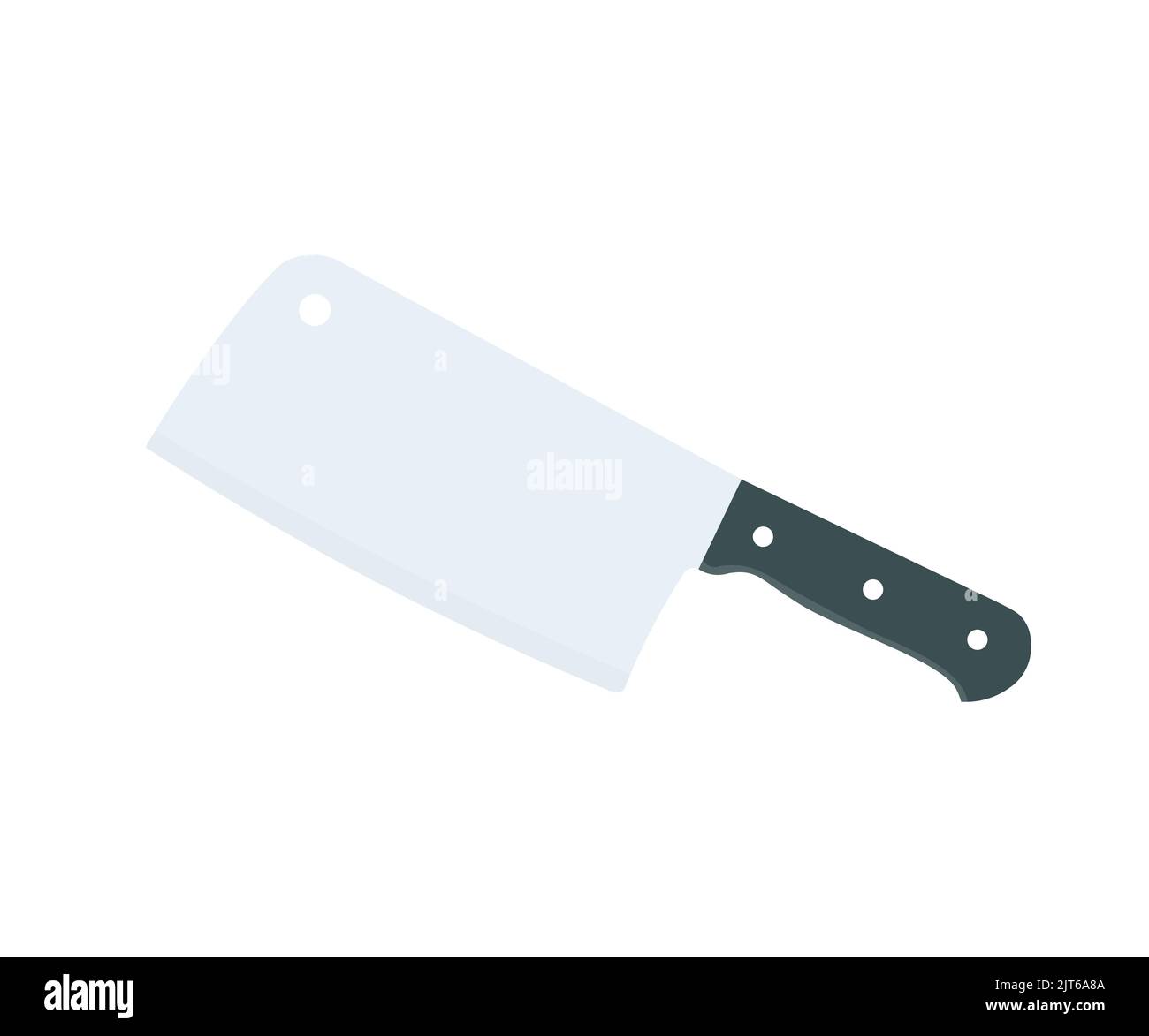 Meat cleaver, design elements for menu, poster, emblem, sign. Cleaver