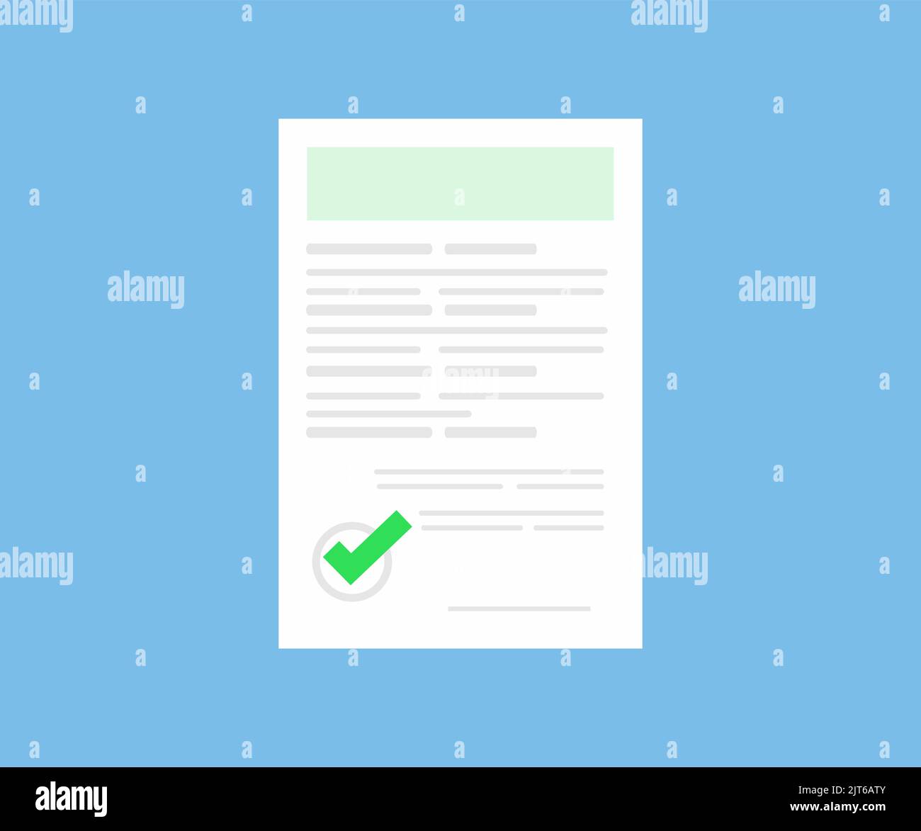 Document inspection or assessment evaluation logo design. Contract