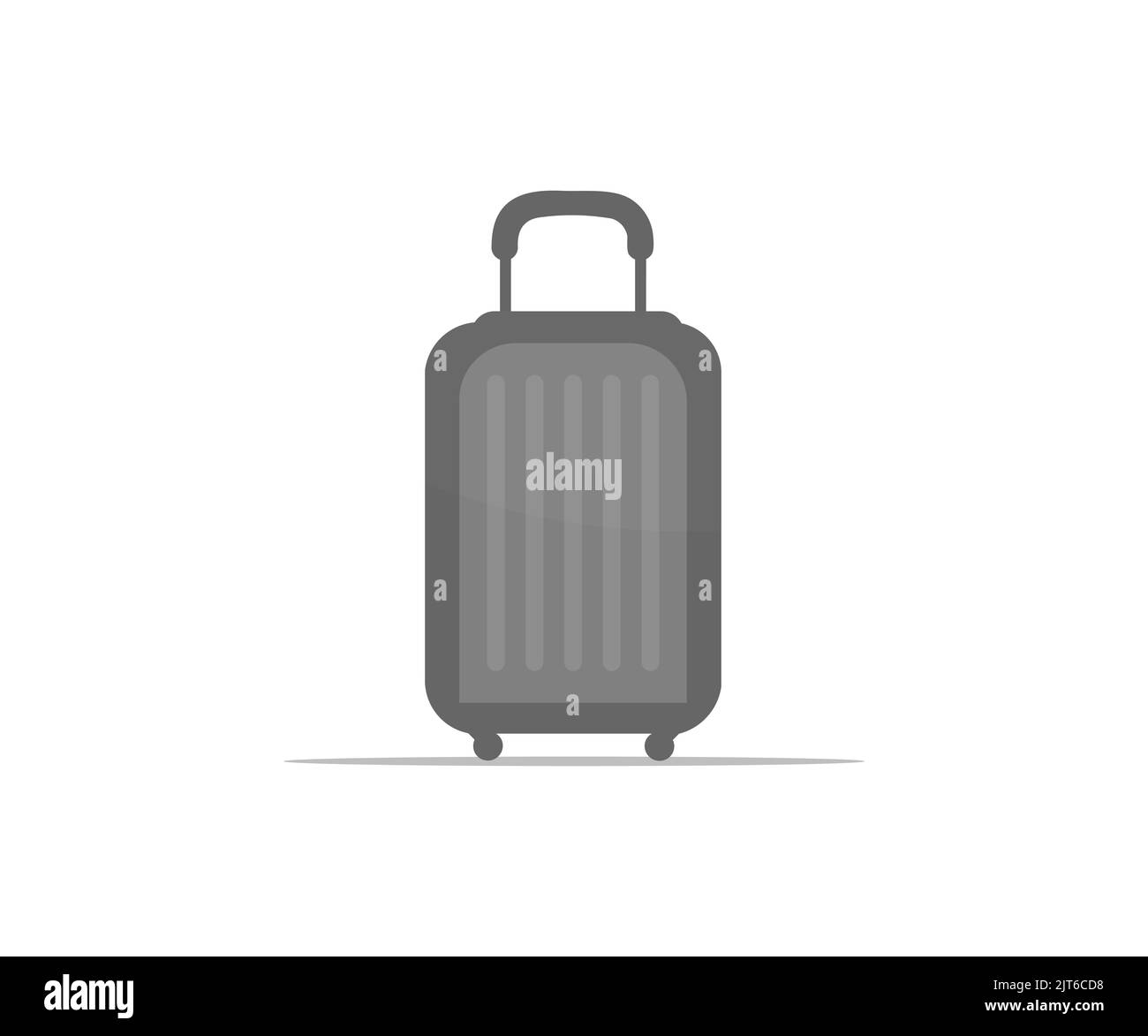 Luggage bag, Suitcases,  minimal style, Vacation concept logo design. Vacation, tourism and luggage symbol vector design and illustration. Stock Vector