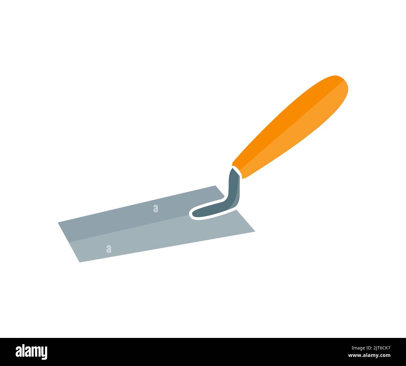 Plastering Trowel, template for home repair service or building company logo design. Trowel modern construction tools vector design and illustration. Stock Vector