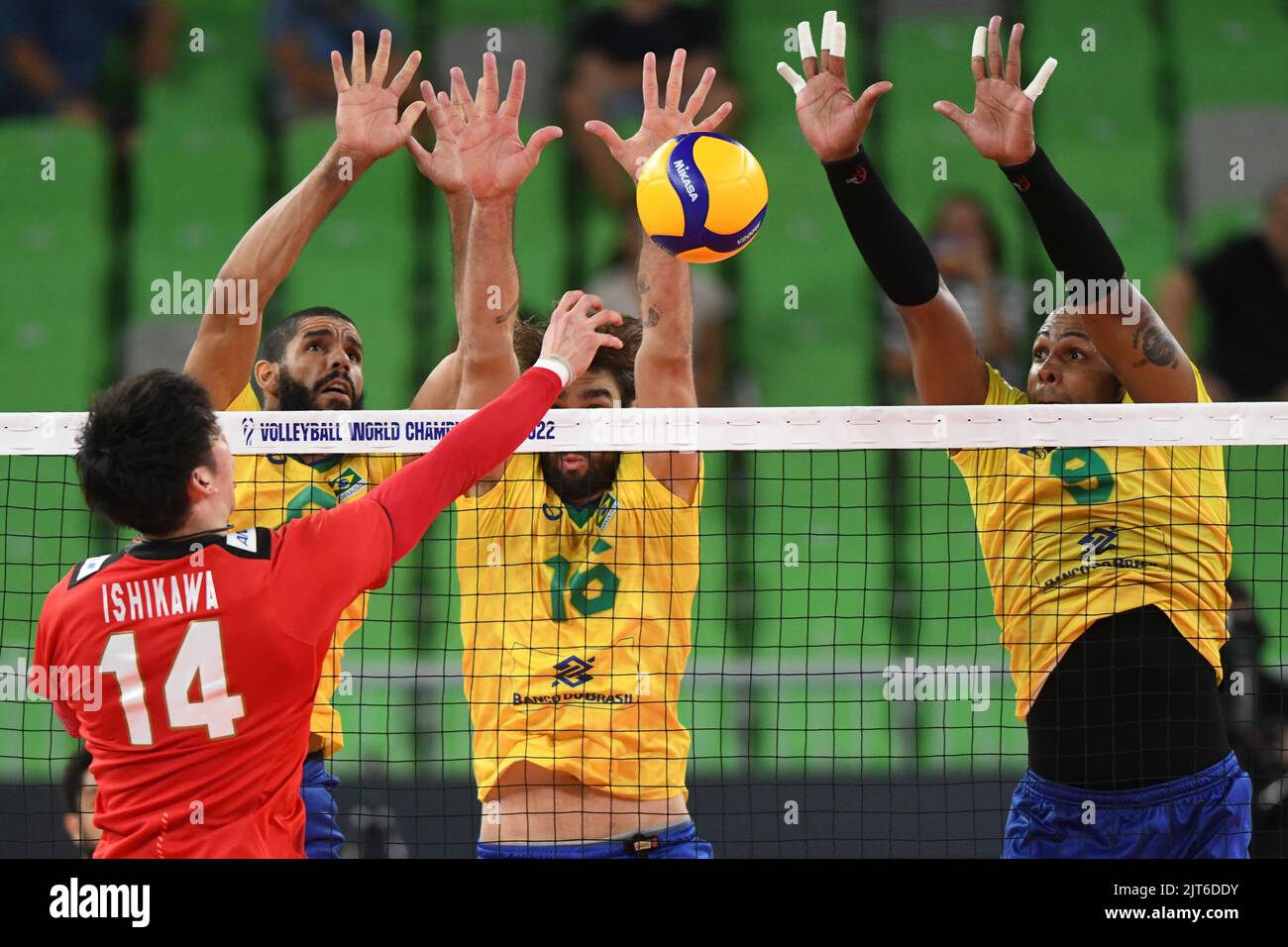 Yuki Ishikawa (Japan) against Brazil. Volleyball World Championship