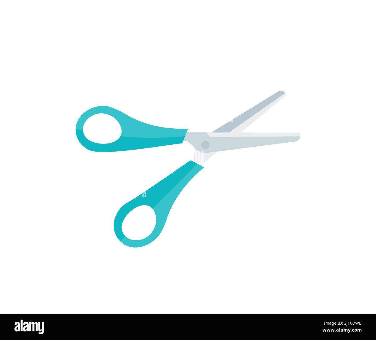 Open scissors logo design. Repair of clothes, atelier, haircut, beauty, cutting paper vector design and illustration. Stock Vector