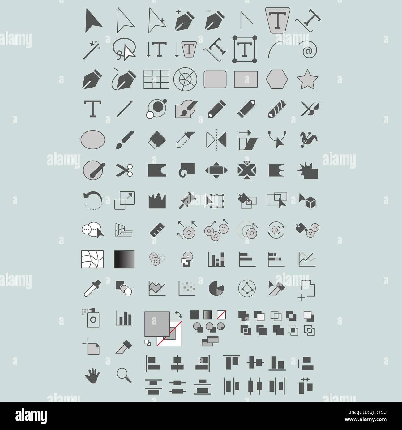 Tools icon for designer or illustrator to make artwork design or illustration Stock Vector