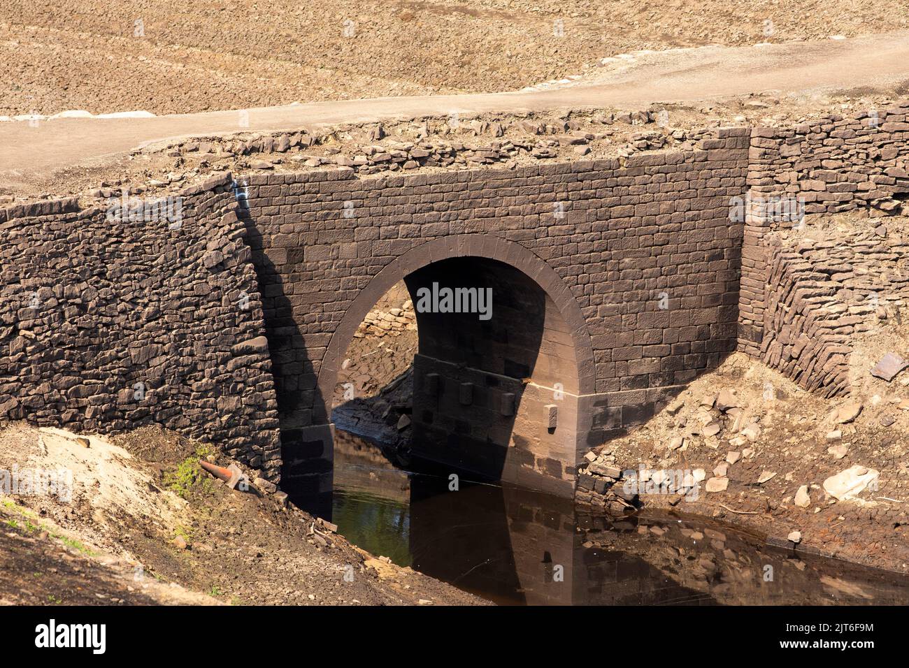 Ripponden,West Yorkshire, UK, 28th August 2022 UK Weather Baitings Dam