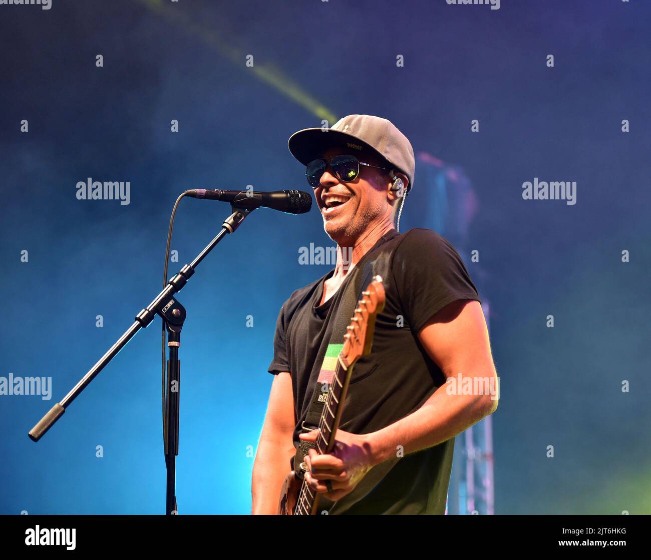 August 25, 2022, Portsmouth, Virginia, USA Pepper member KALEO WASSMAN brings some island