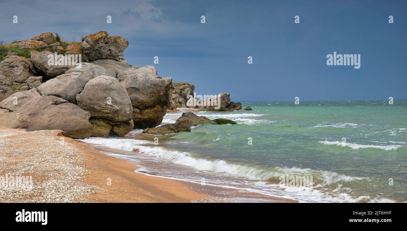 Azov Sea Coast Stock Photo Alamy