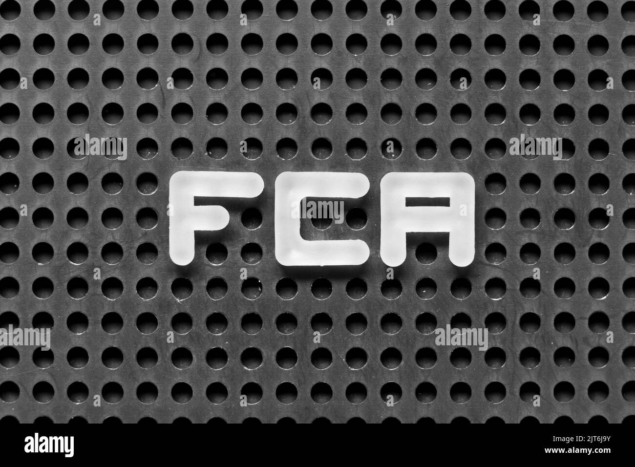 White Alphabet Letter In Word FCA Abbreviation Of Free Carrier On white-alphabet-letter-in-word-fca-abbreviation-of-free-carrier-on