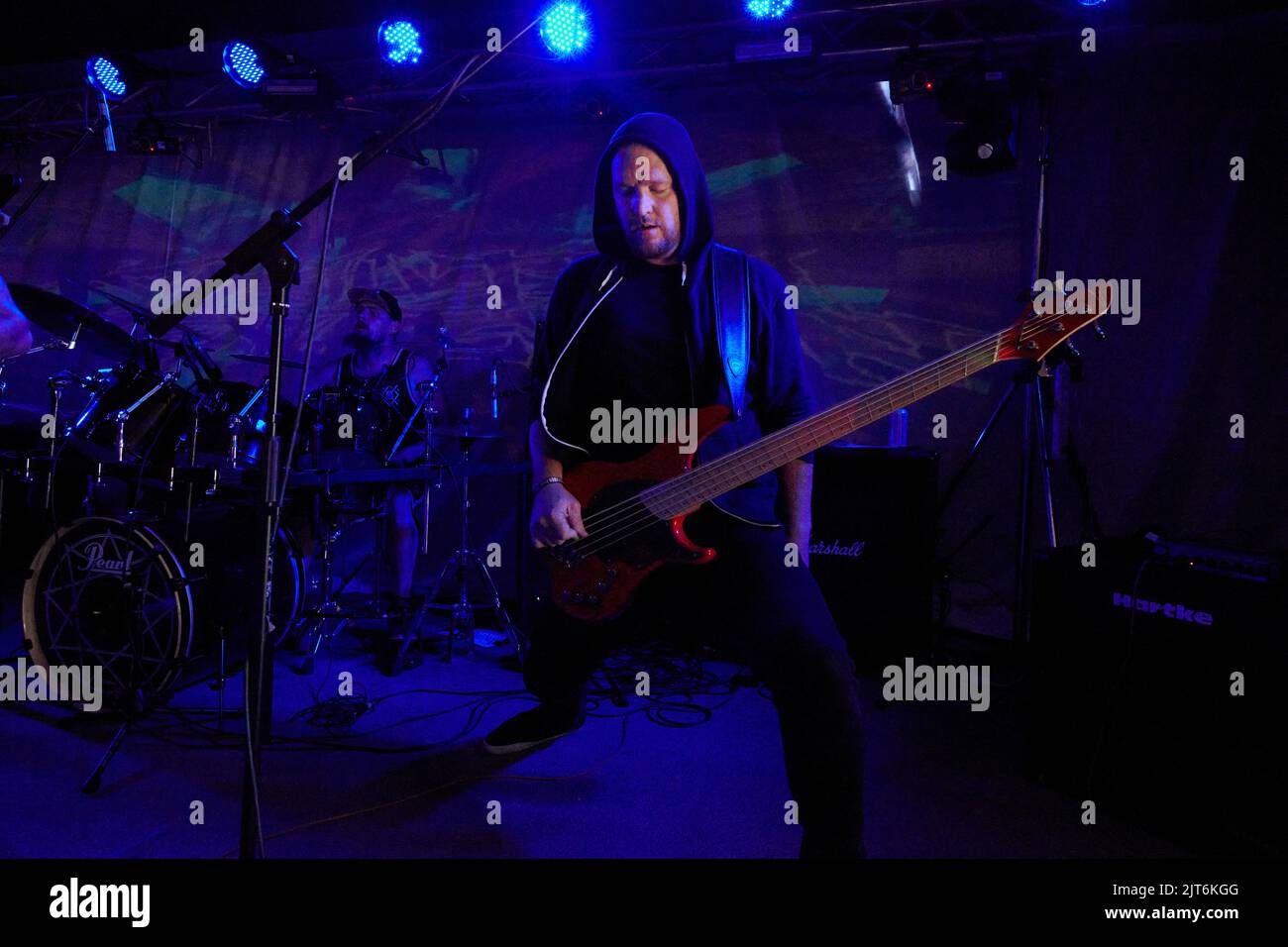 Stoke Prior, United Kingdom, 28 Aug, 2022, Kill All The Gentlemen Performs on the final day at Beermageddon Heavy Metal Festival. Credit: Will Tudor/Alamy Live News Stock Photo